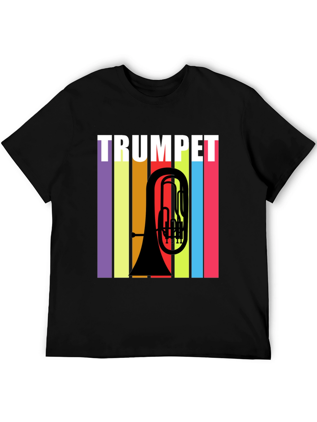 Trumpet Retro Style Graphic T-Shirt - Music Lover Tee