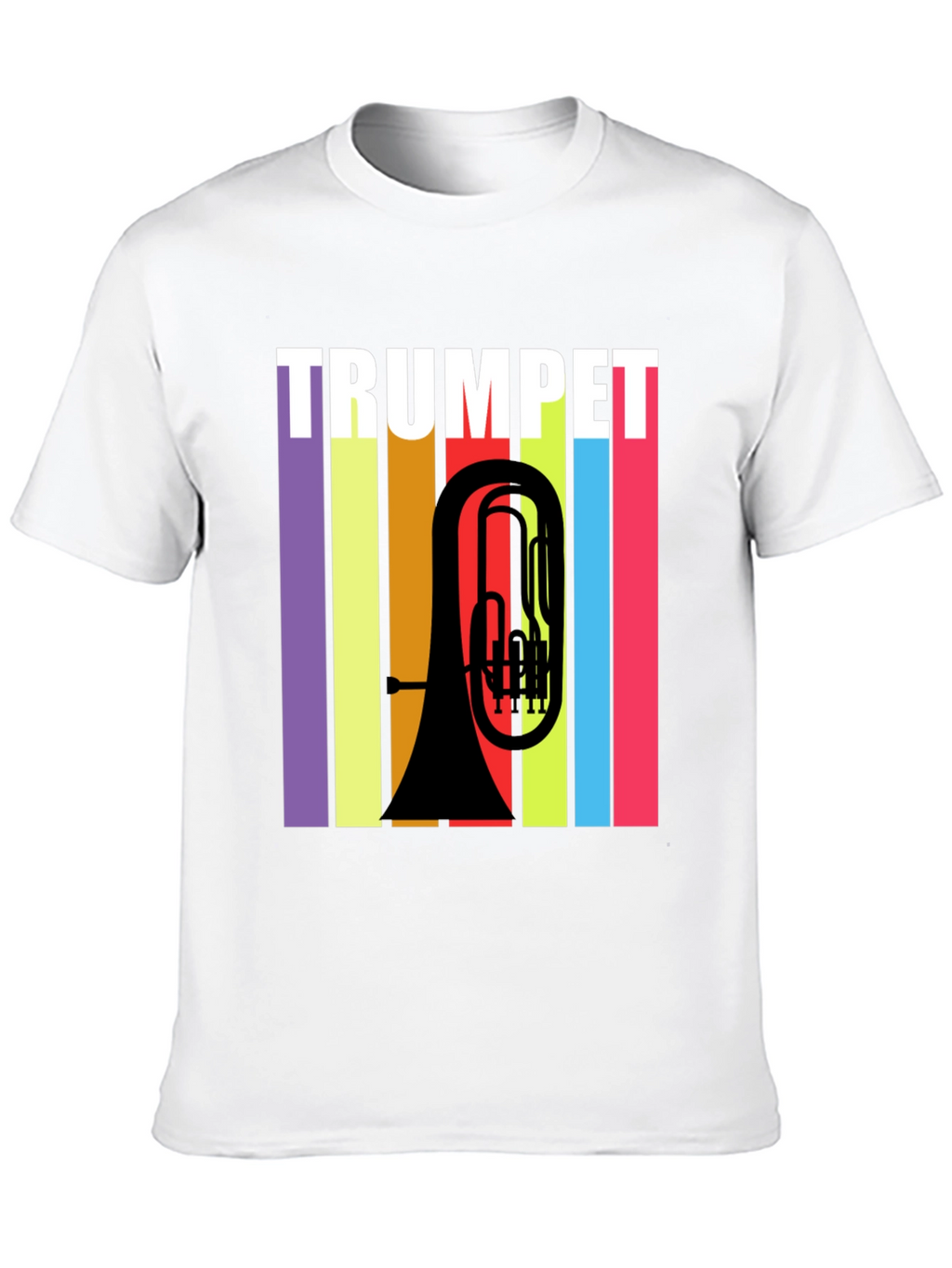 Trumpet Retro Style Graphic T-Shirt - Music Lover Tee