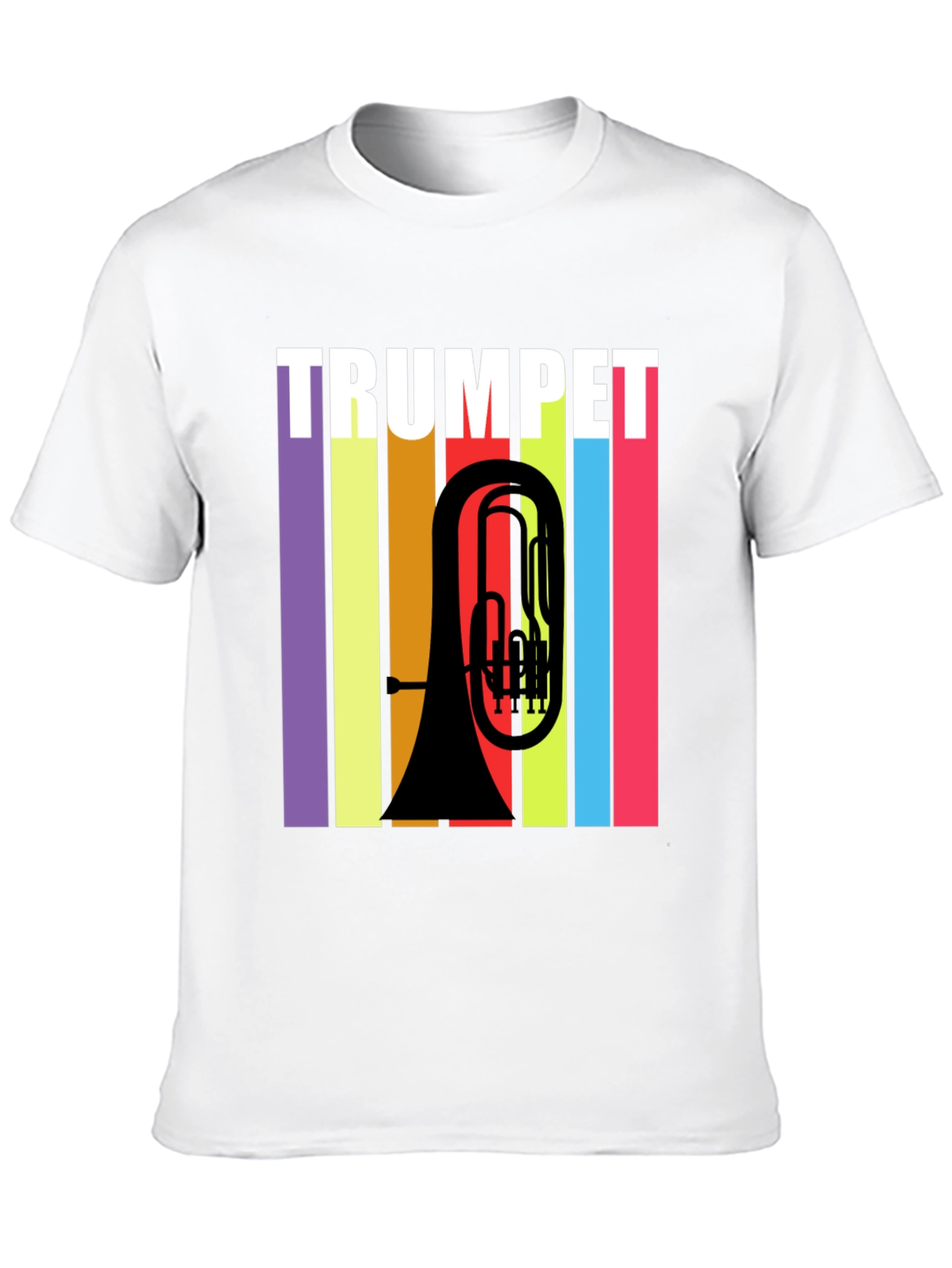 Trumpet Retro Style Graphic T-Shirt - Music Lover Tee