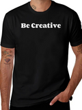 Be Creative Black Graphic Tee