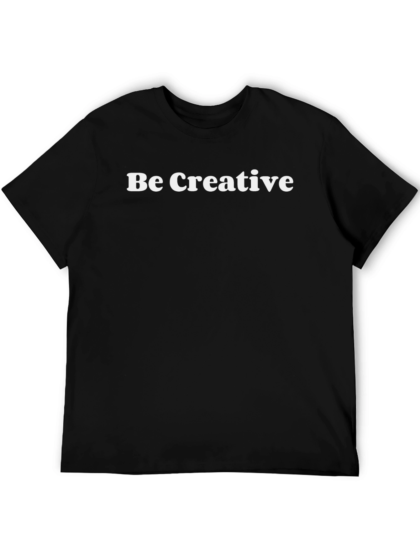 Be Creative Black Graphic Tee