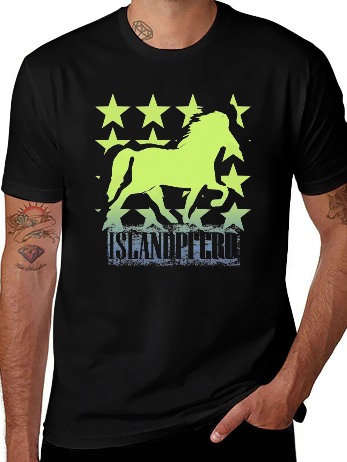 Icelandic Horse Stars T-Shirt