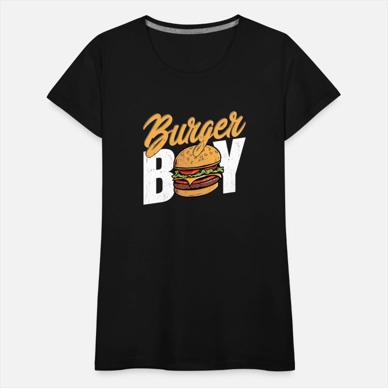 Burger Boy Hamburger Food Meat Buns