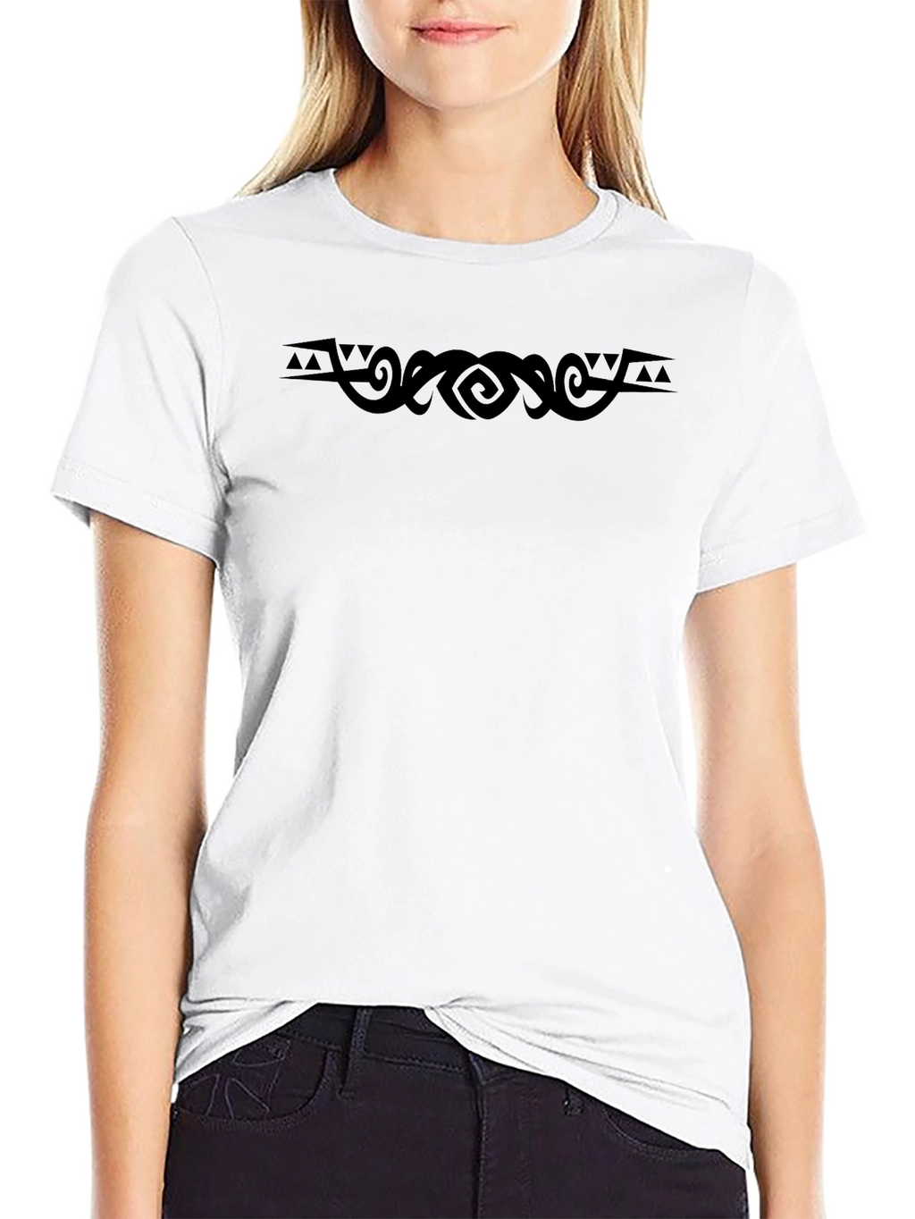 Tribal Tattoo Graphic Black T-Shirt