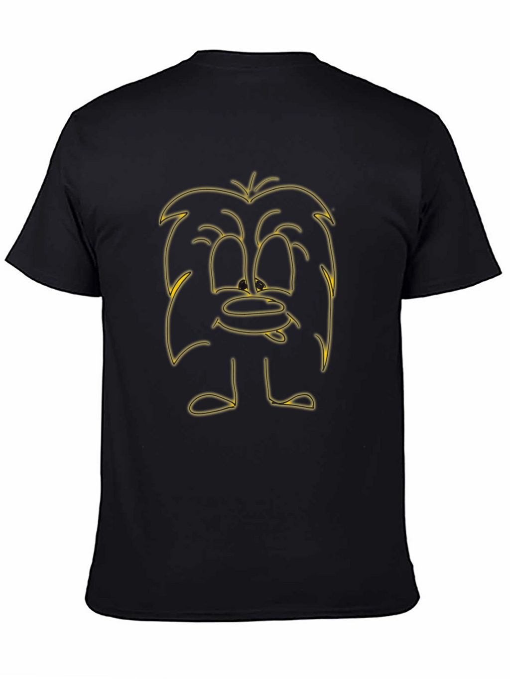 Cartoon Character Graphic Black T-Shirt