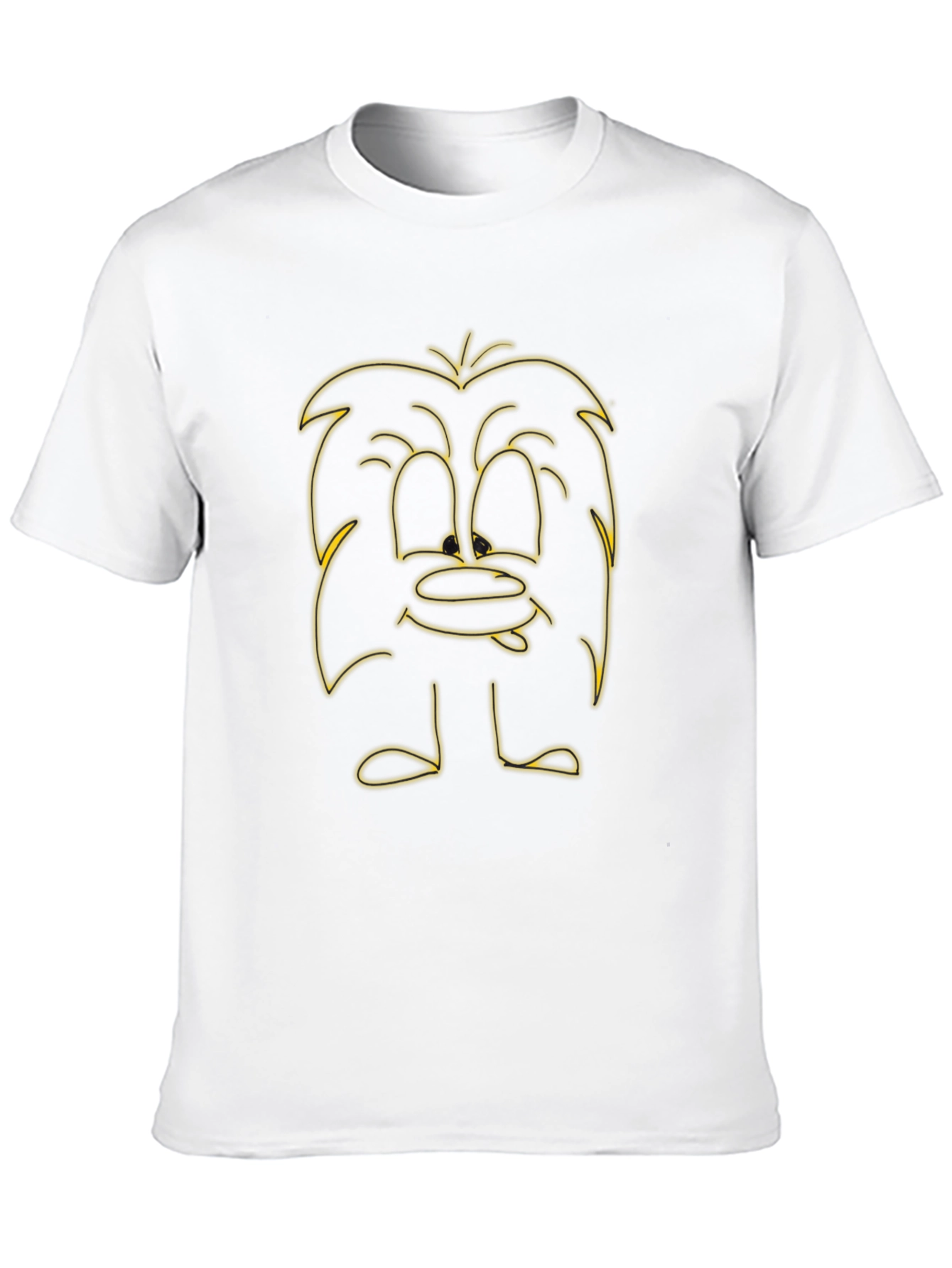Cartoon Character Graphic Black T-Shirt