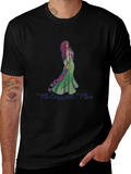 Blessed Be Graphic Tee - Green Dress Rose Design