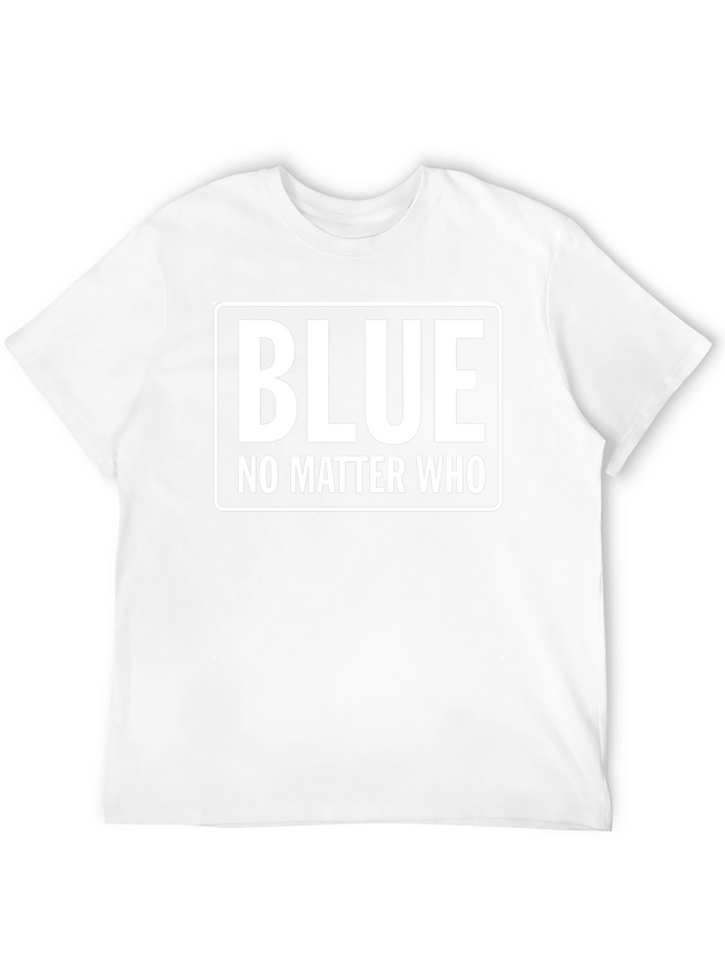 Blue No Matter Who Black T-Shirt