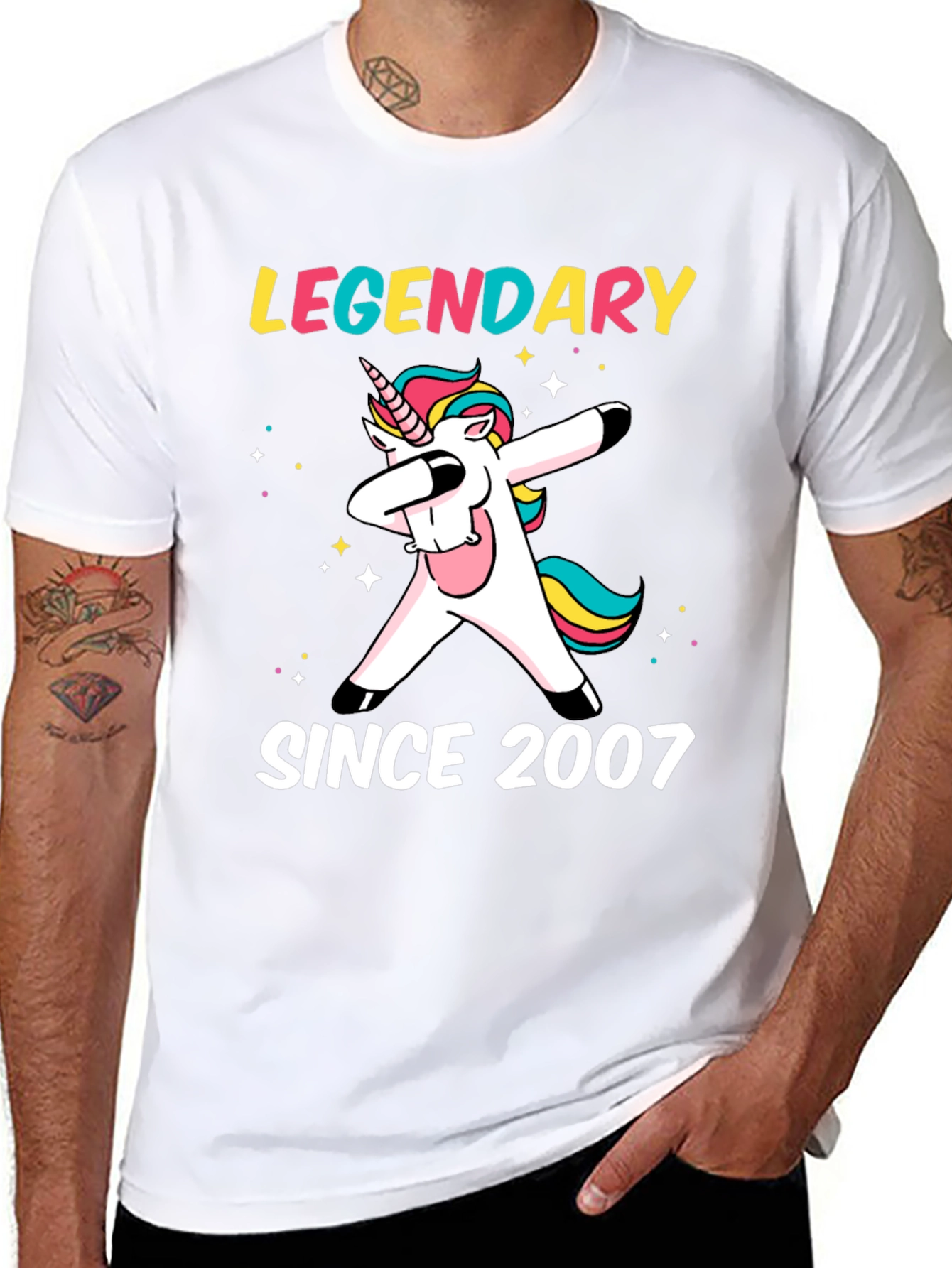 Legendary Since 2007 Dabbing Unicorn T-Shirt
