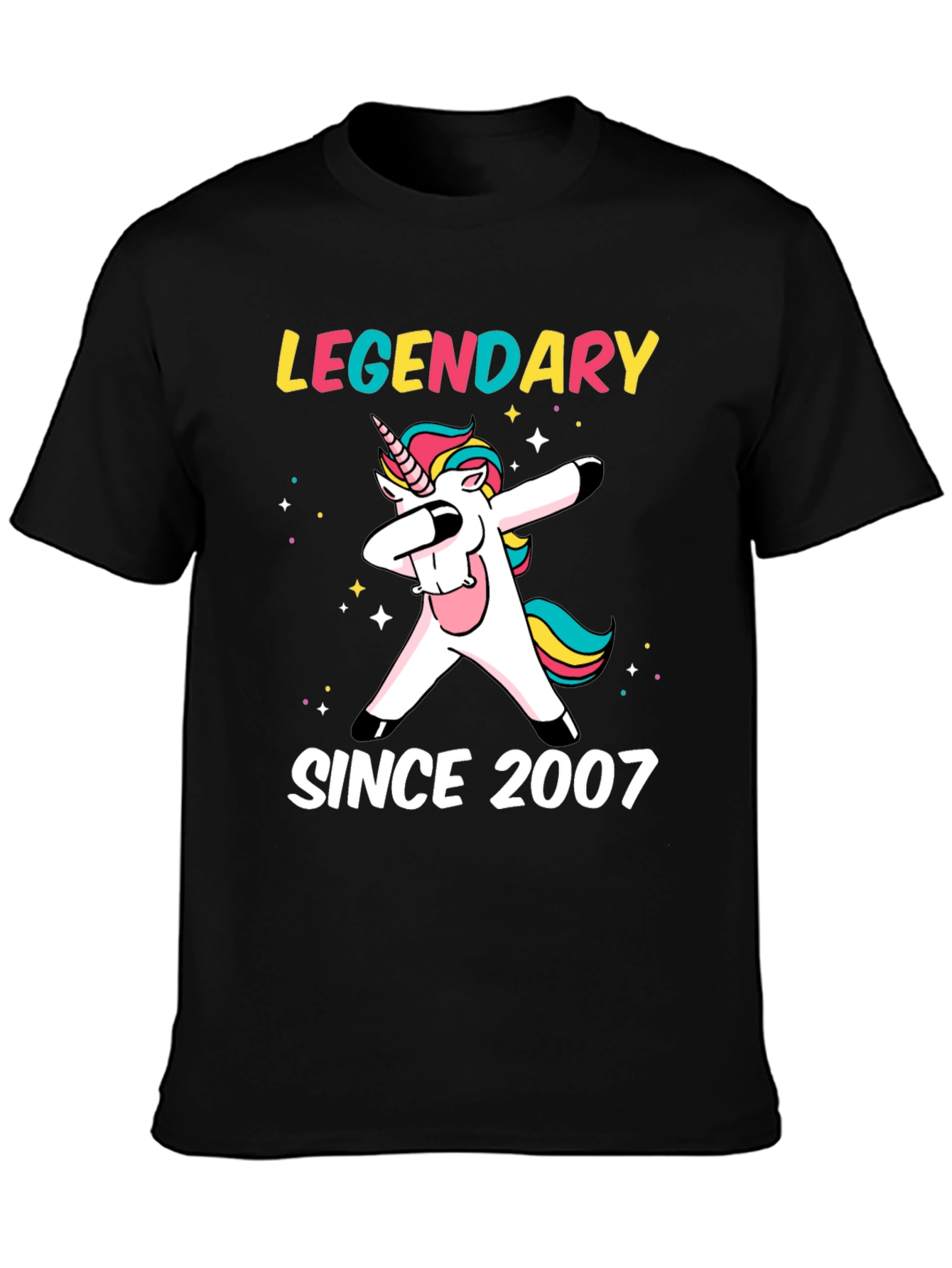 Legendary Since 2007 Dabbing Unicorn T-Shirt