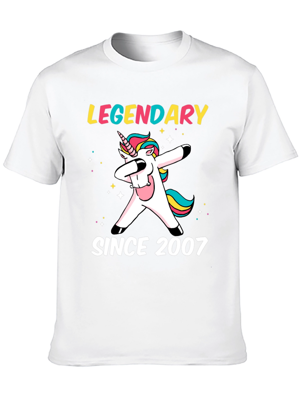 Legendary Since 2007 Dabbing Unicorn T-Shirt