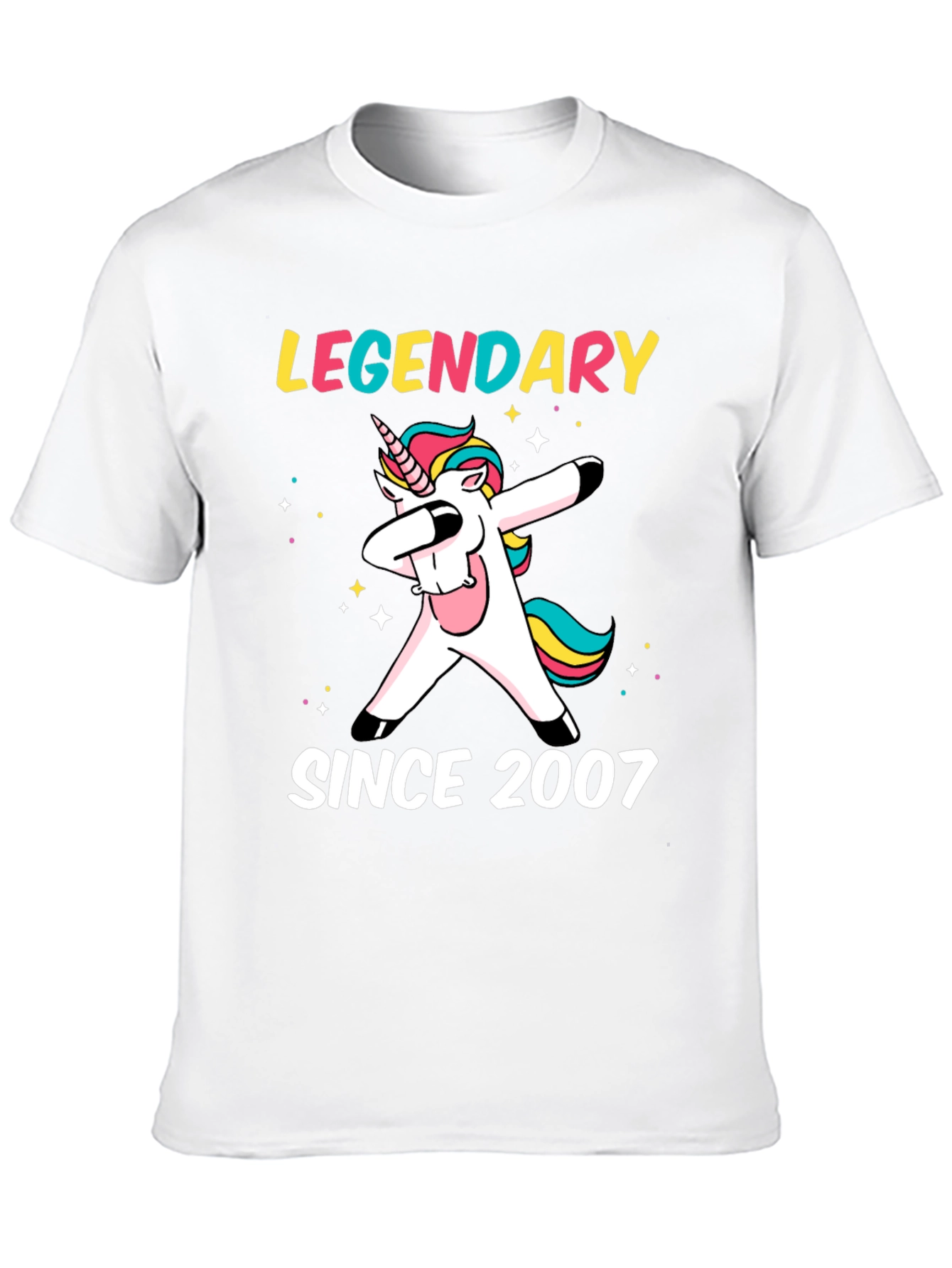 Legendary Since 2007 Dabbing Unicorn T-Shirt