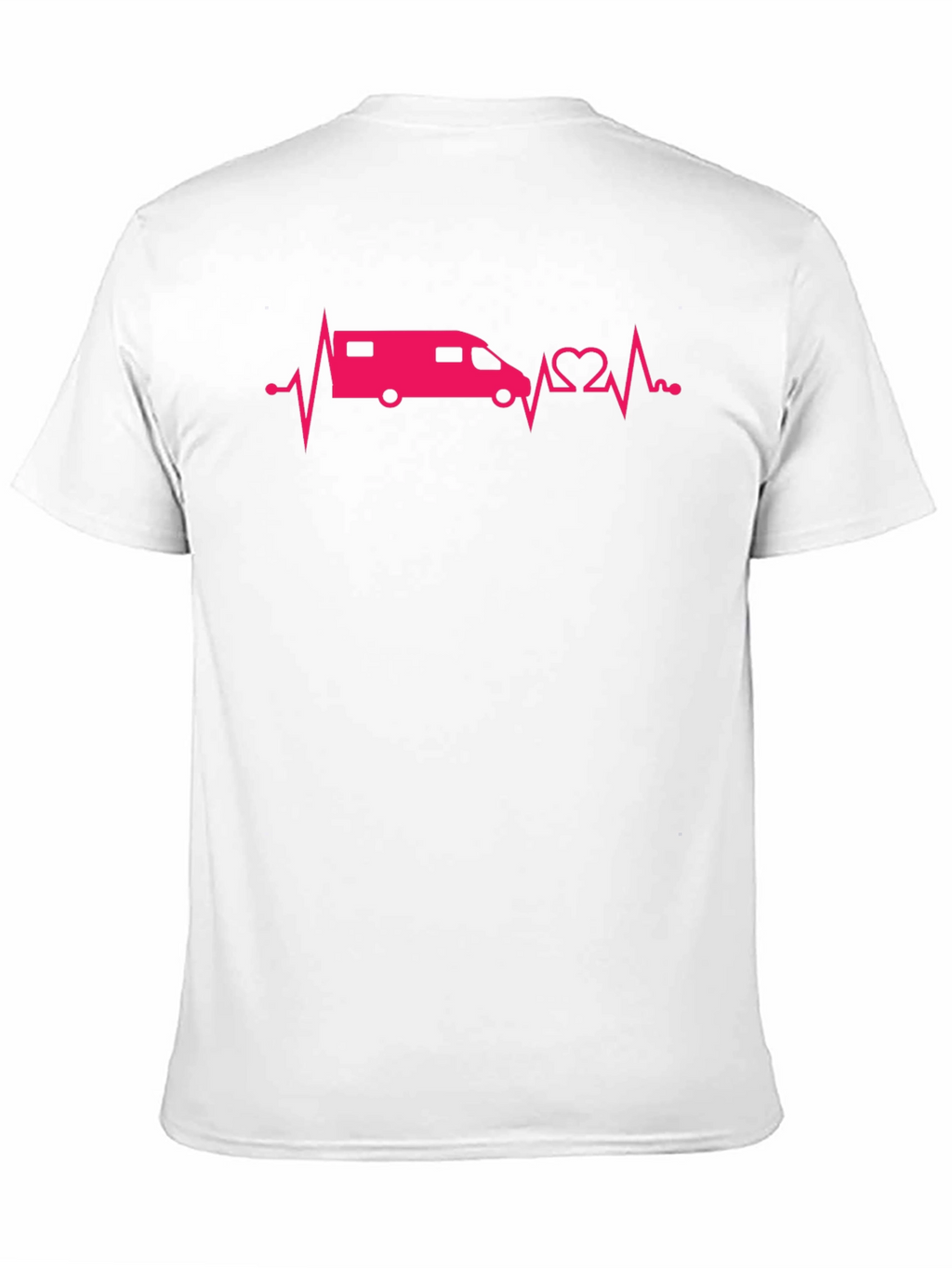 Camper Van Heartbeat Graphic T-Shirt