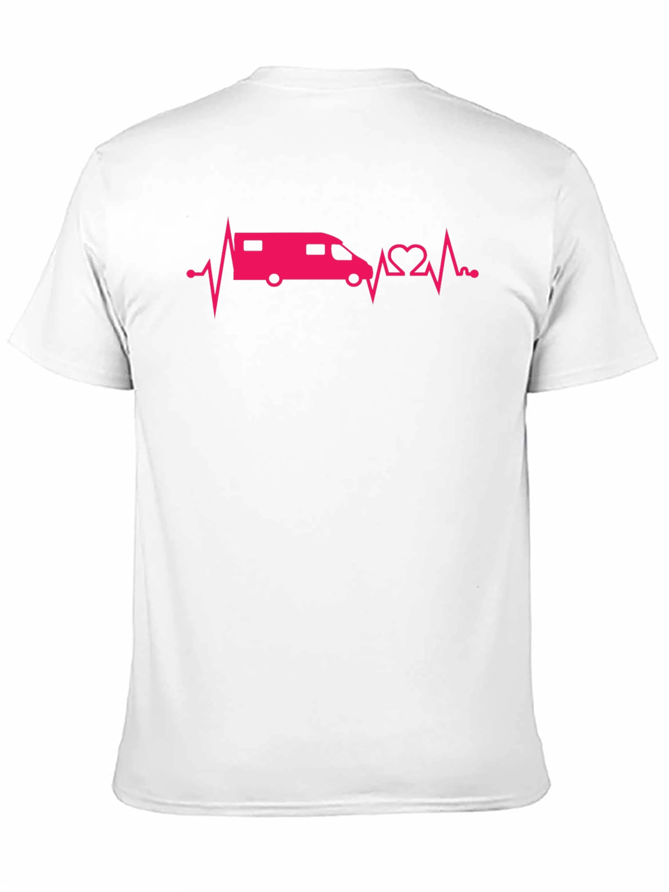 Camper Van Heartbeat Graphic T-Shirt