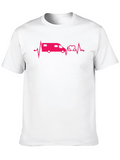 Camper Van Heartbeat Graphic T-Shirt
