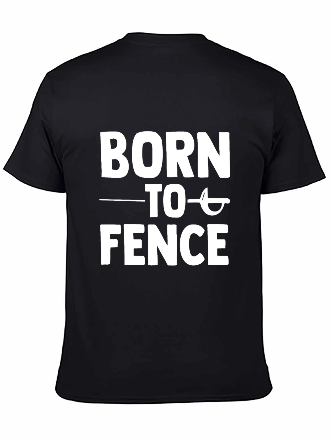 Born to Fence Graphic T-Shirt - Black
