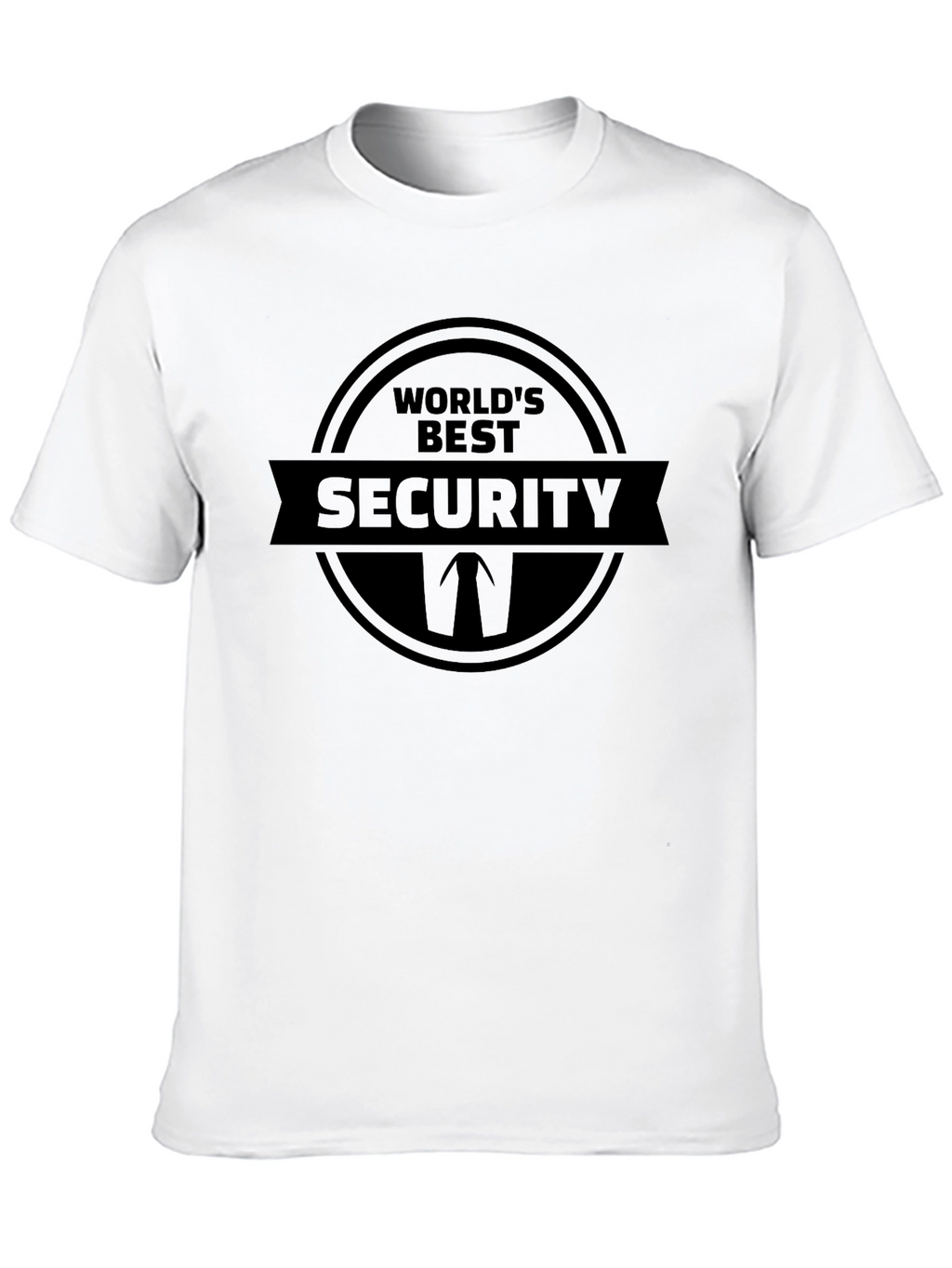 Worlds Best Security T-Shirt - Black Novelty Tee