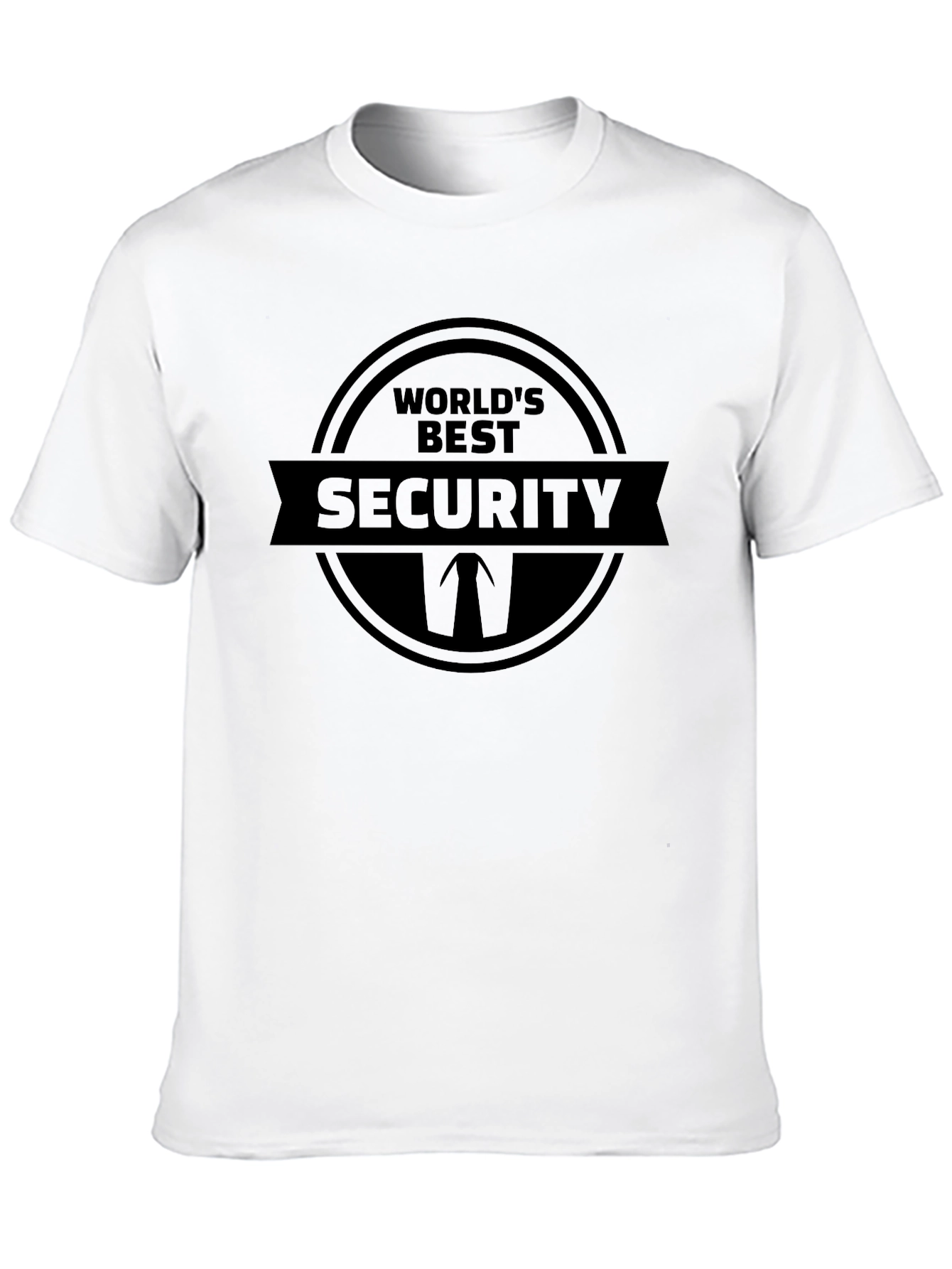 Worlds Best Security T-Shirt - Black Novelty Tee