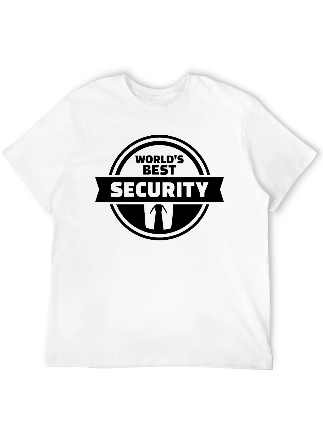 Worlds Best Security T-Shirt - Black Novelty Tee