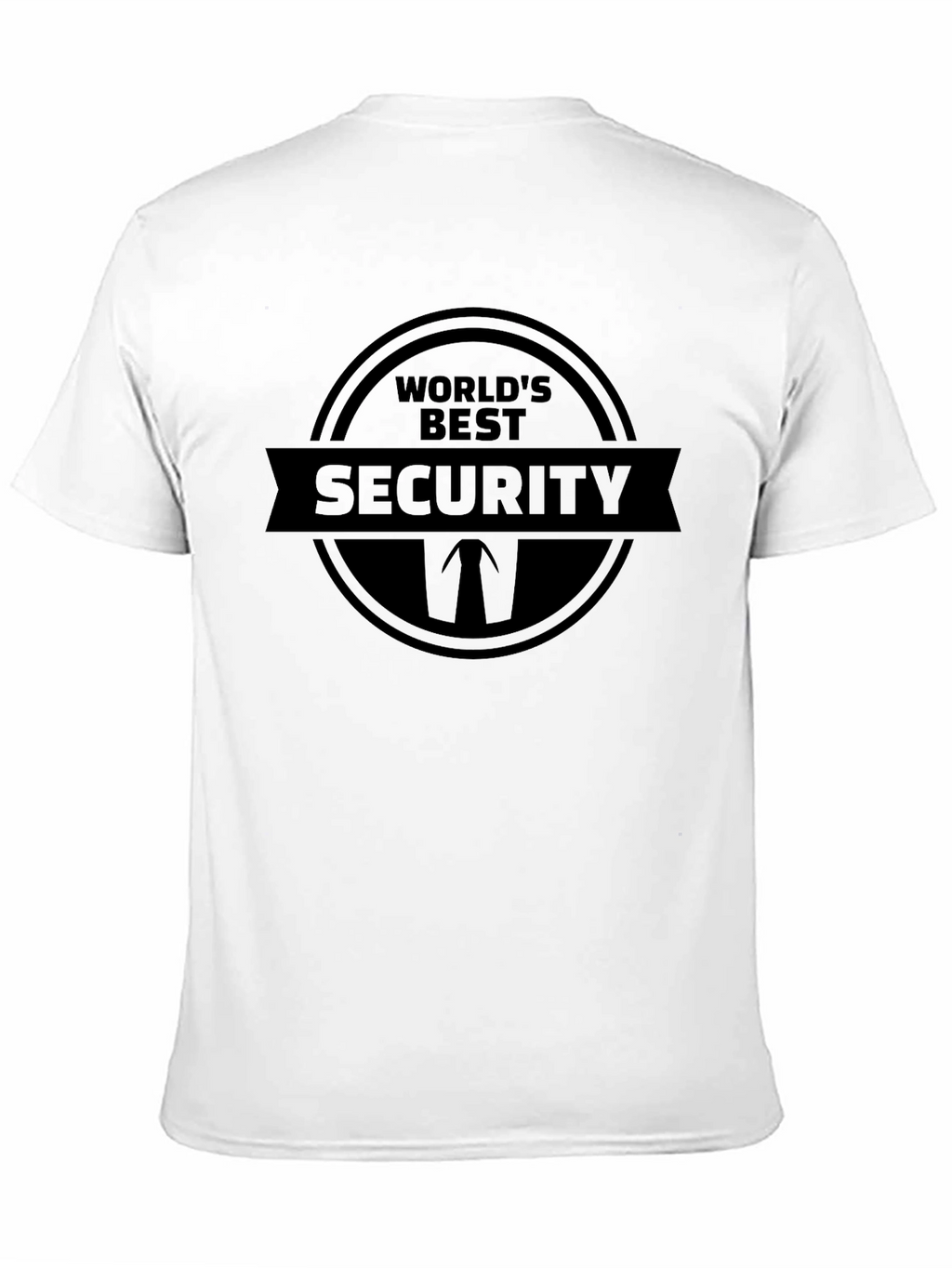 Worlds Best Security T-Shirt - Black Novelty Tee