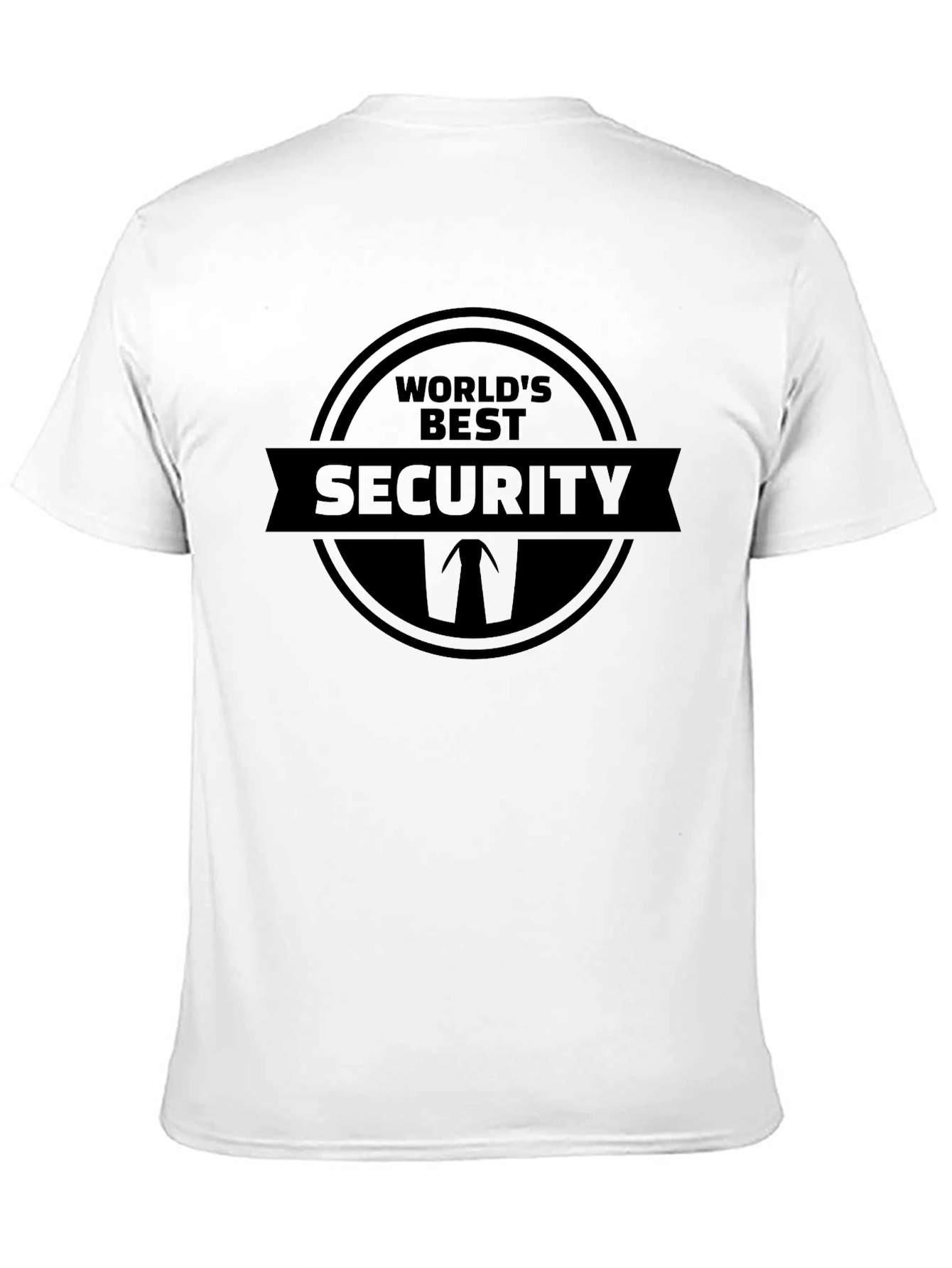 Worlds Best Security T-Shirt - Black Novelty Tee
