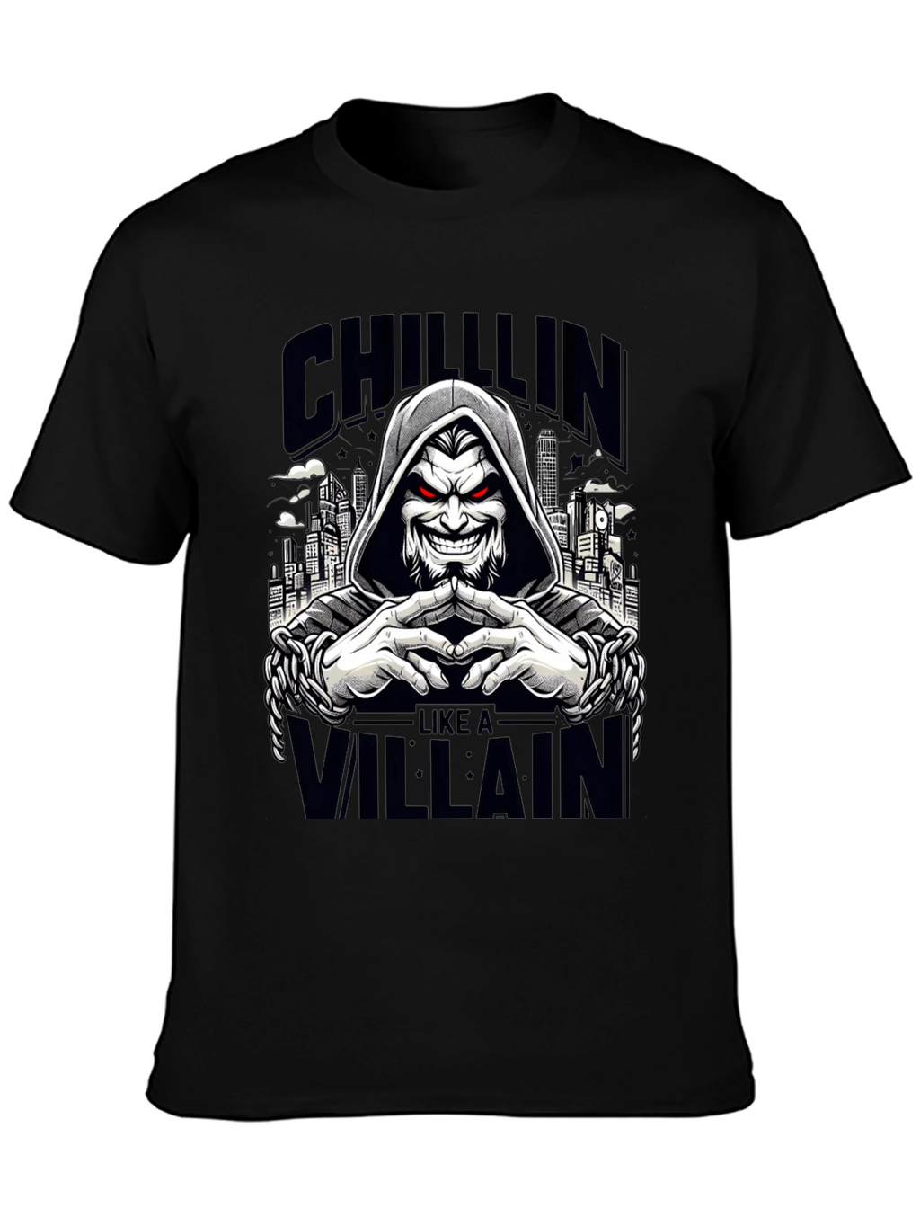 Chillin Like a Villain Graphic Tee - Black