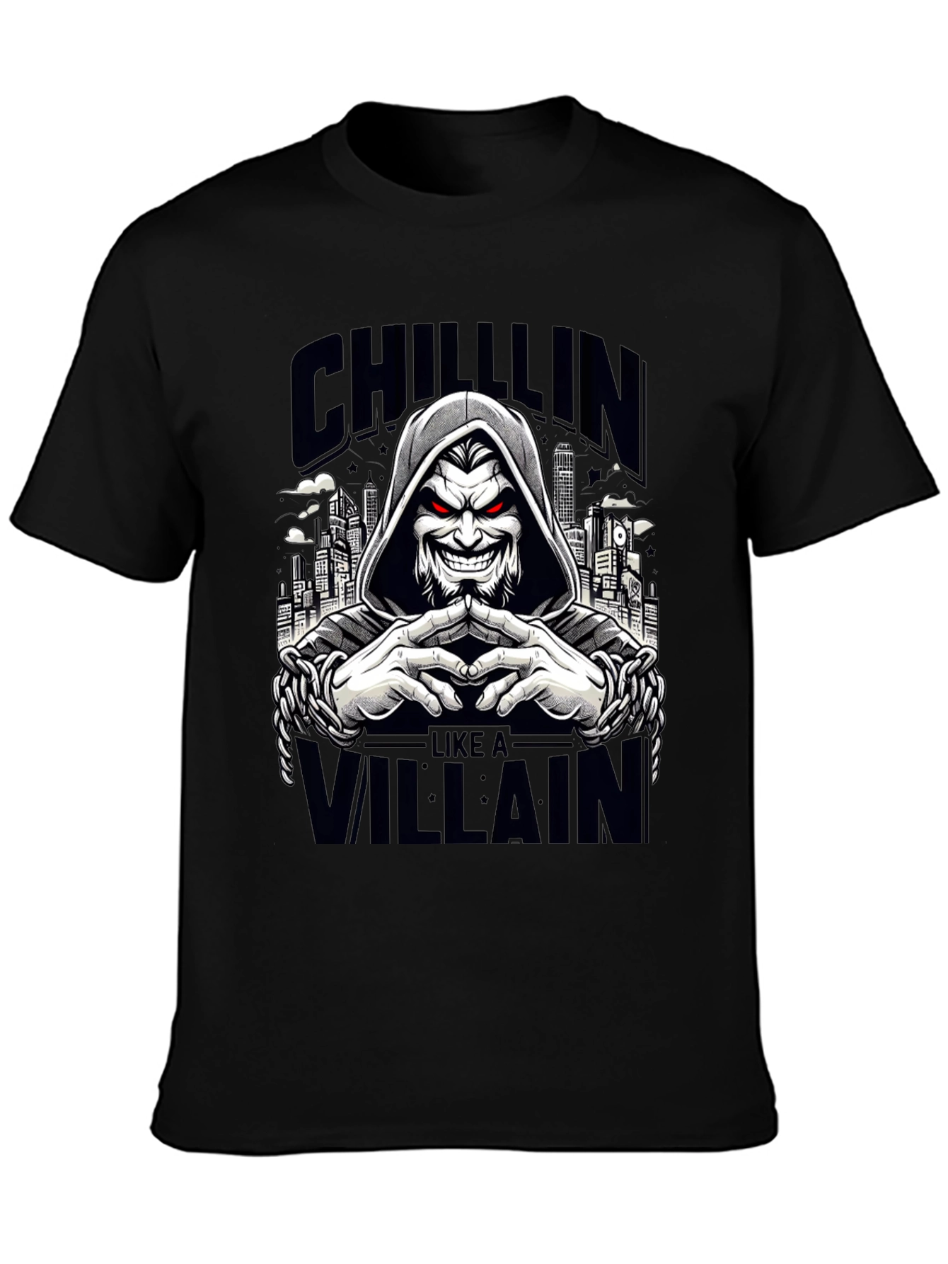 Chillin Like a Villain Graphic Tee - Black