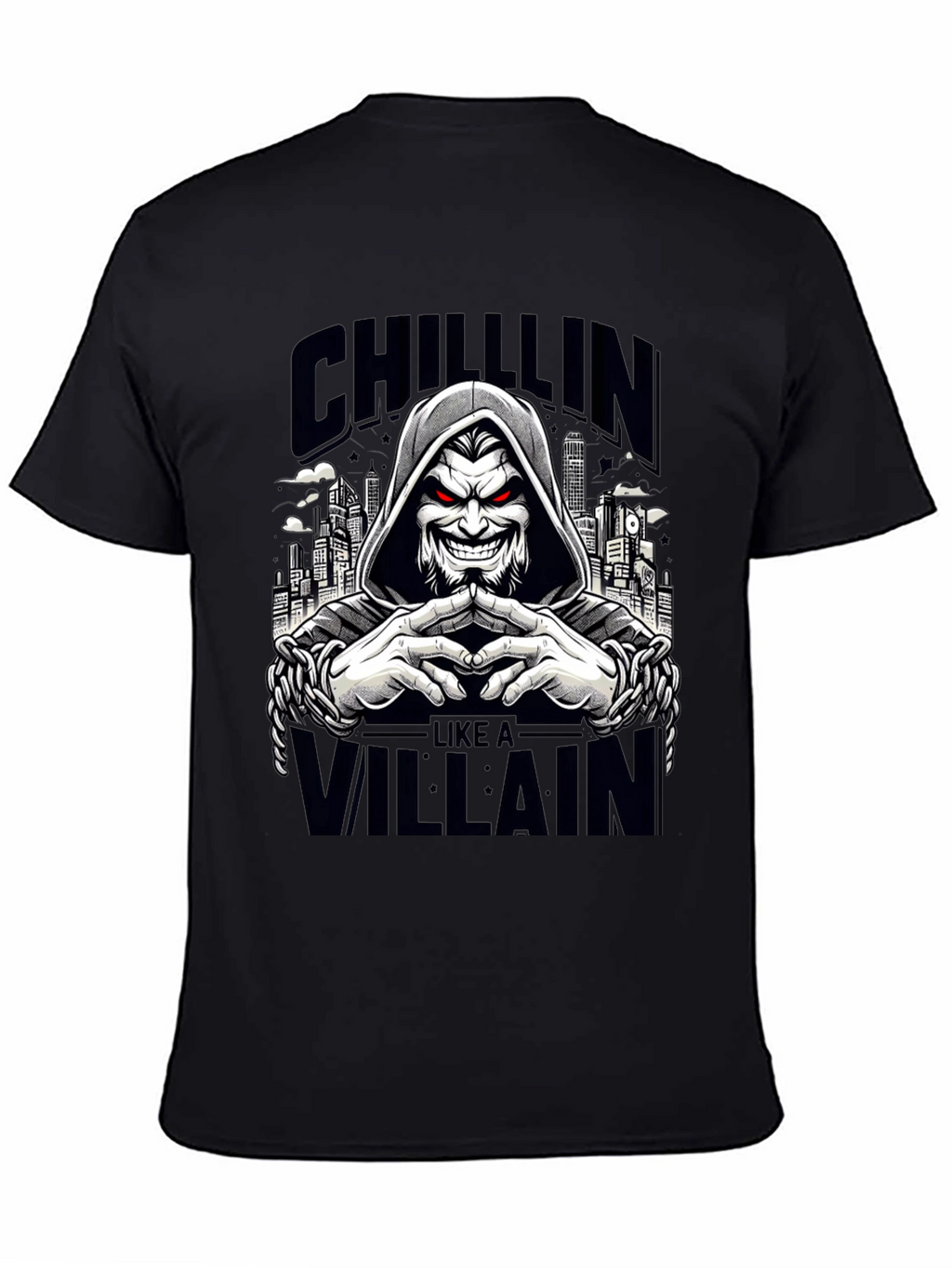 Chillin Like a Villain Graphic Tee - Black