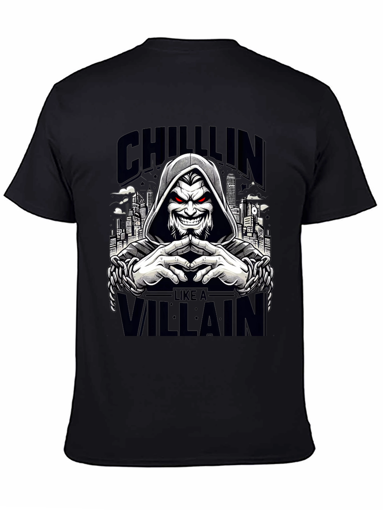Chillin Like a Villain Graphic Tee - Black