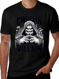 Chillin Like a Villain Graphic Tee - Black