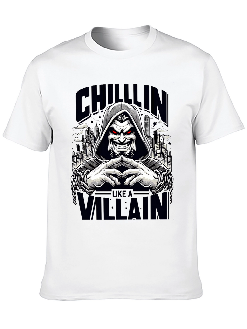 Chillin Like a Villain Graphic Tee - Black
