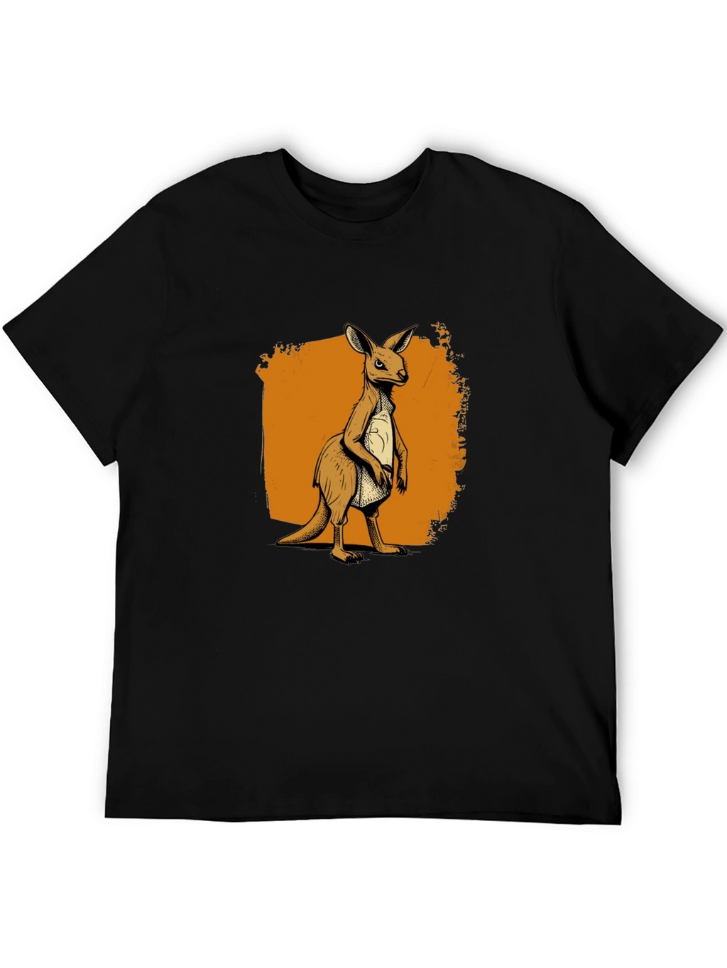 Kangaroo Graphic Tee - Classic Crew Neck