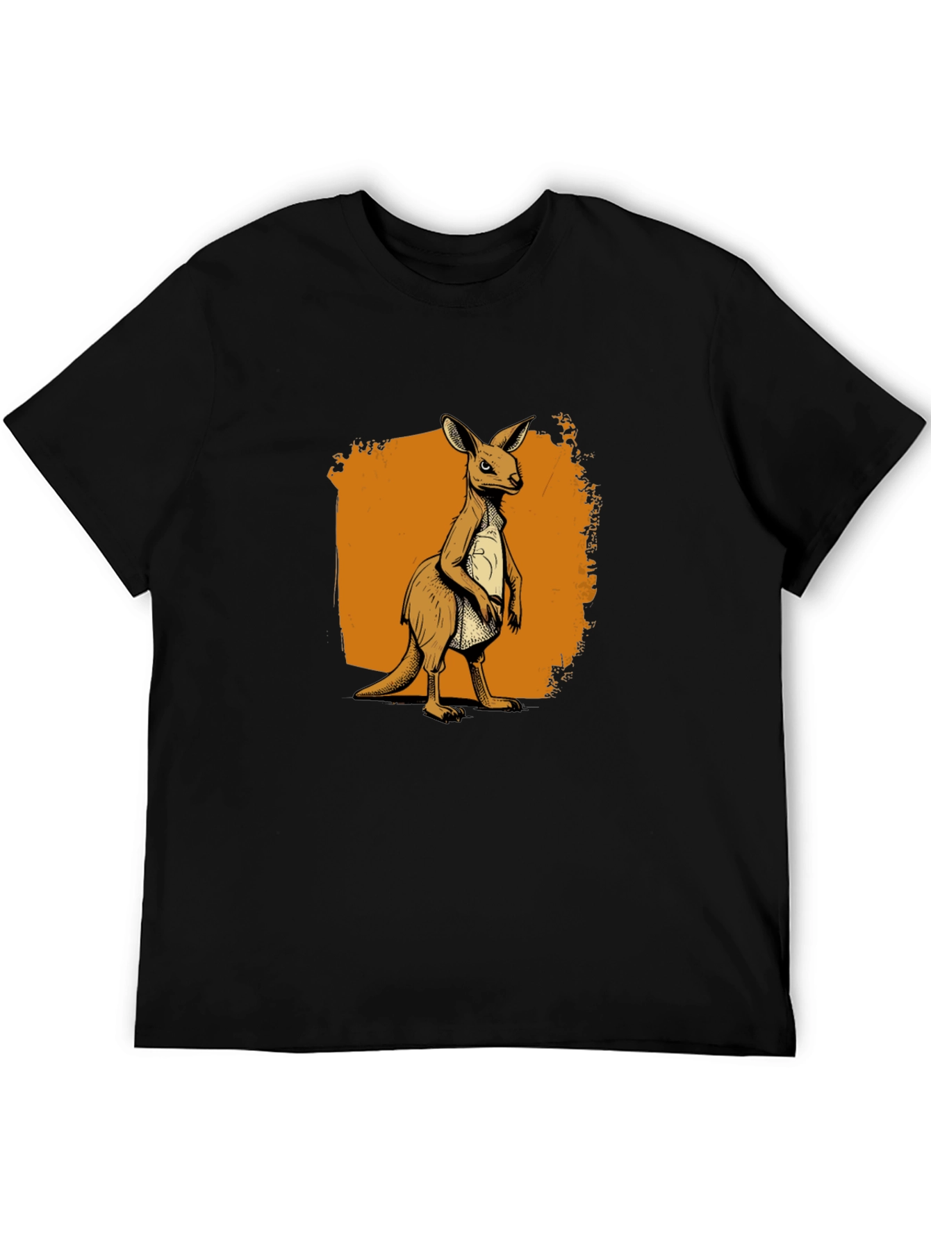 Kangaroo Graphic Tee - Classic Crew Neck