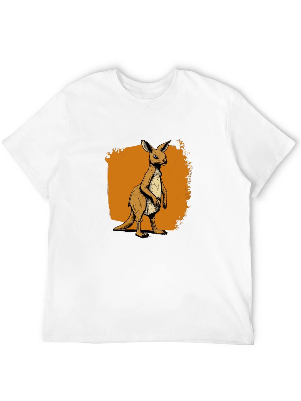 Kangaroo Graphic Tee - Classic Crew Neck
