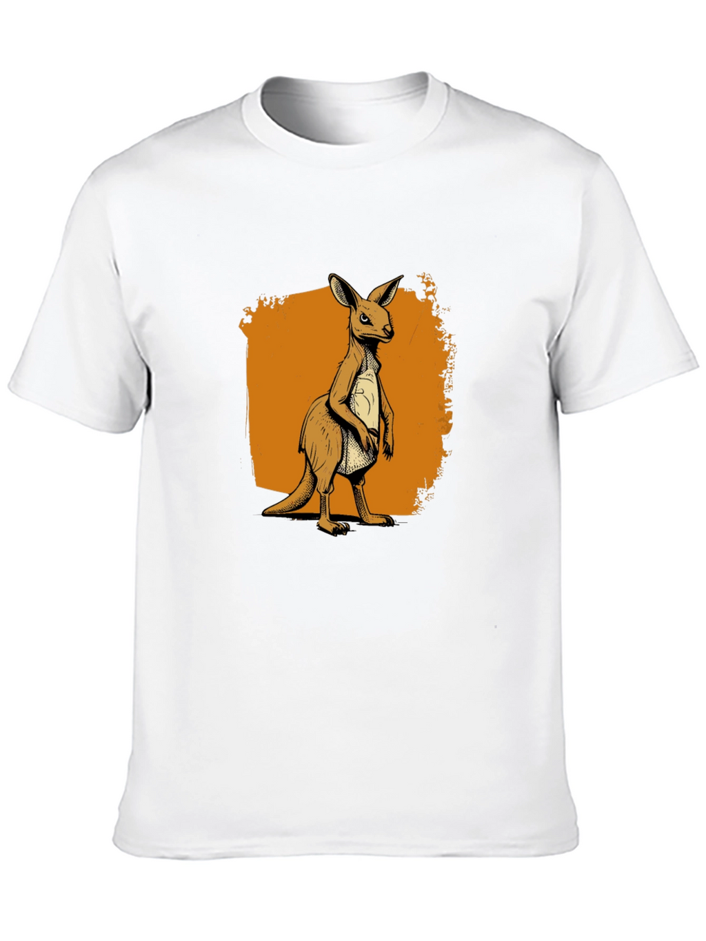 Kangaroo Graphic Tee - Classic Crew Neck
