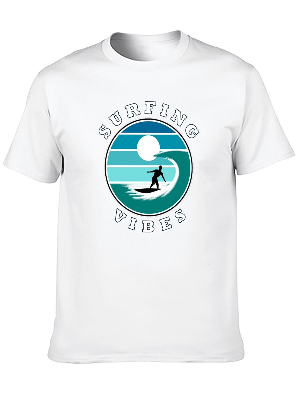 Surfing Vibes Graphic Tee - Beach Lifestyle Shirt