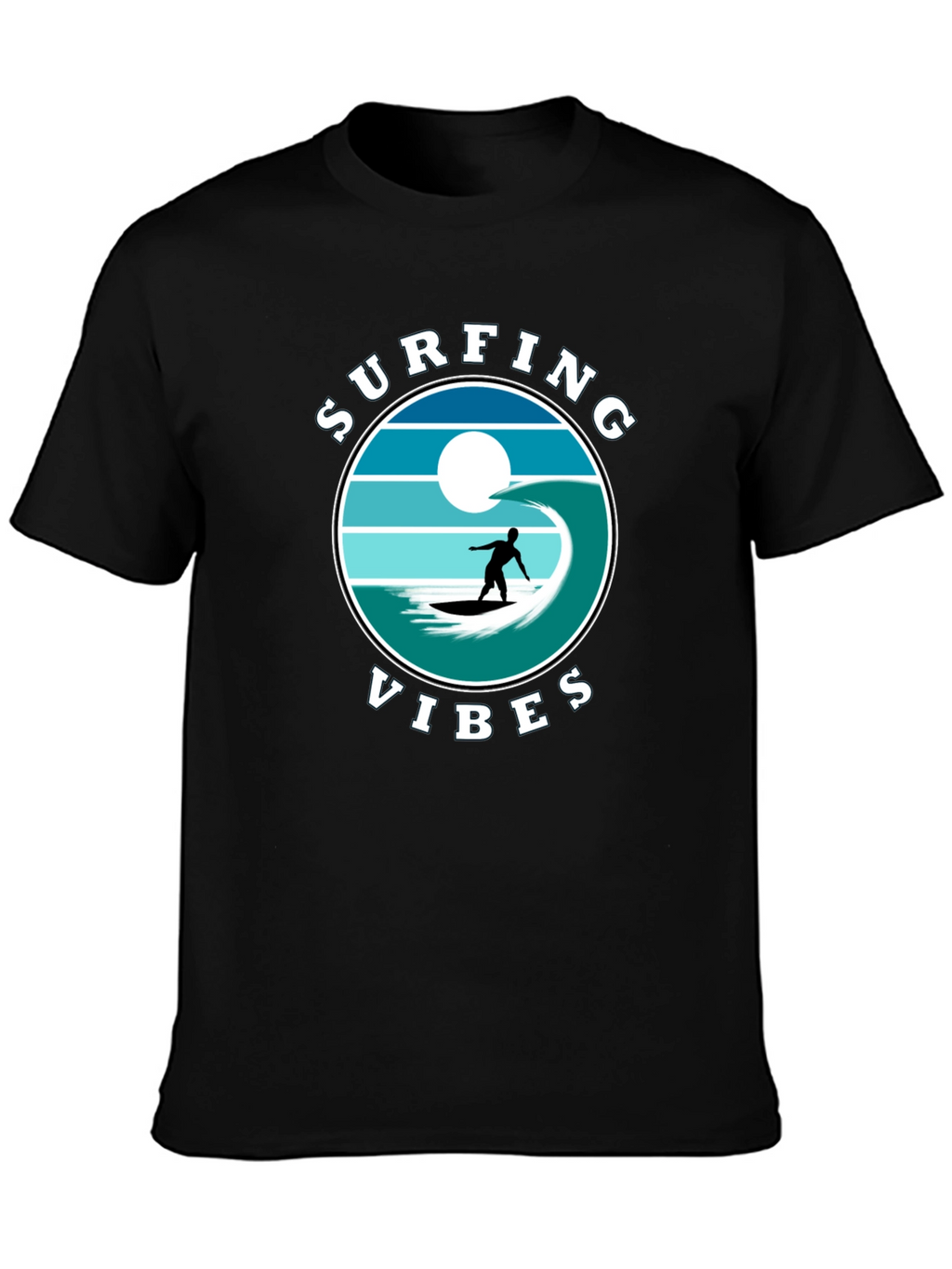 Surfing Vibes Graphic Tee - Beach Lifestyle Shirt