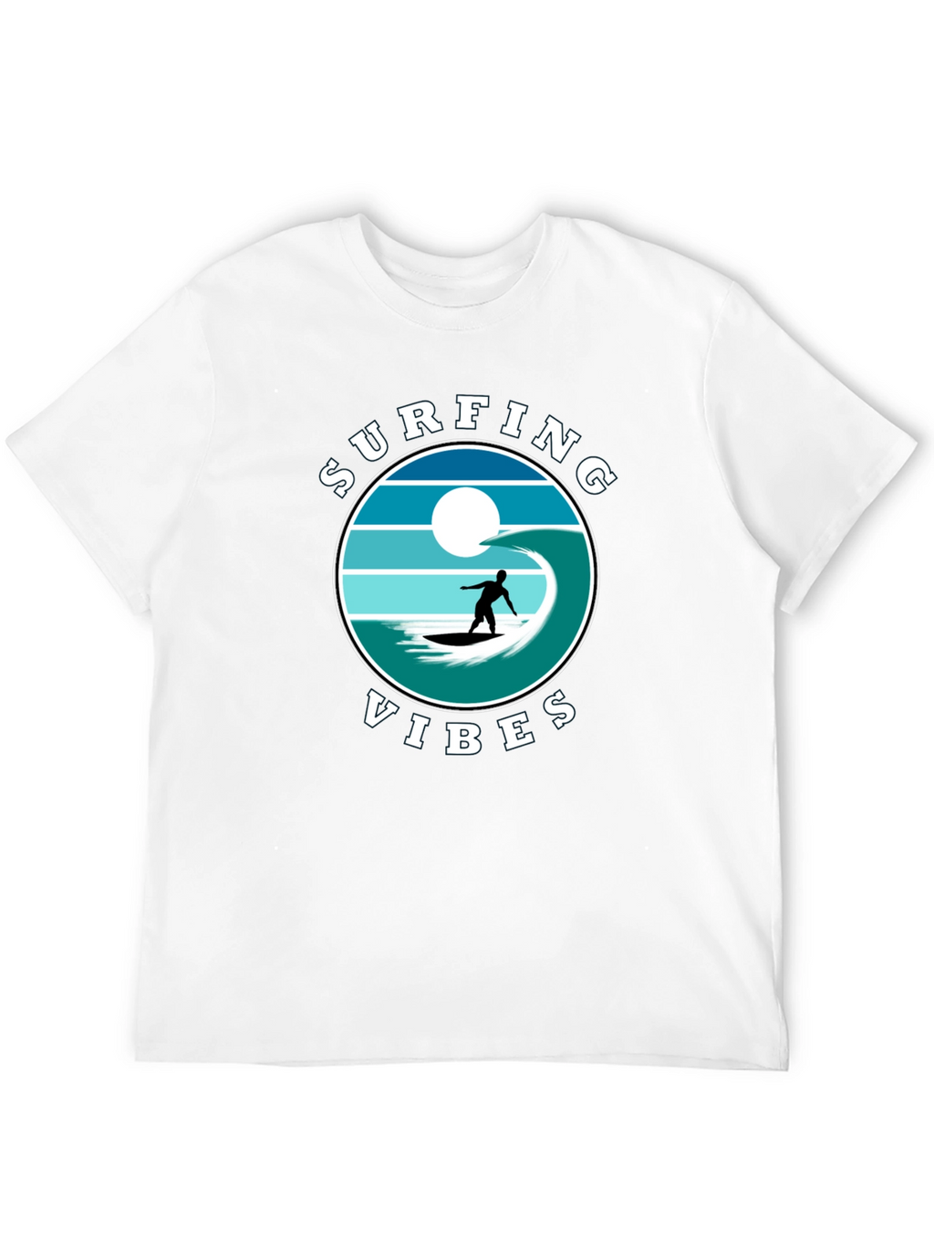 Surfing Vibes Graphic Tee - Beach Lifestyle Shirt