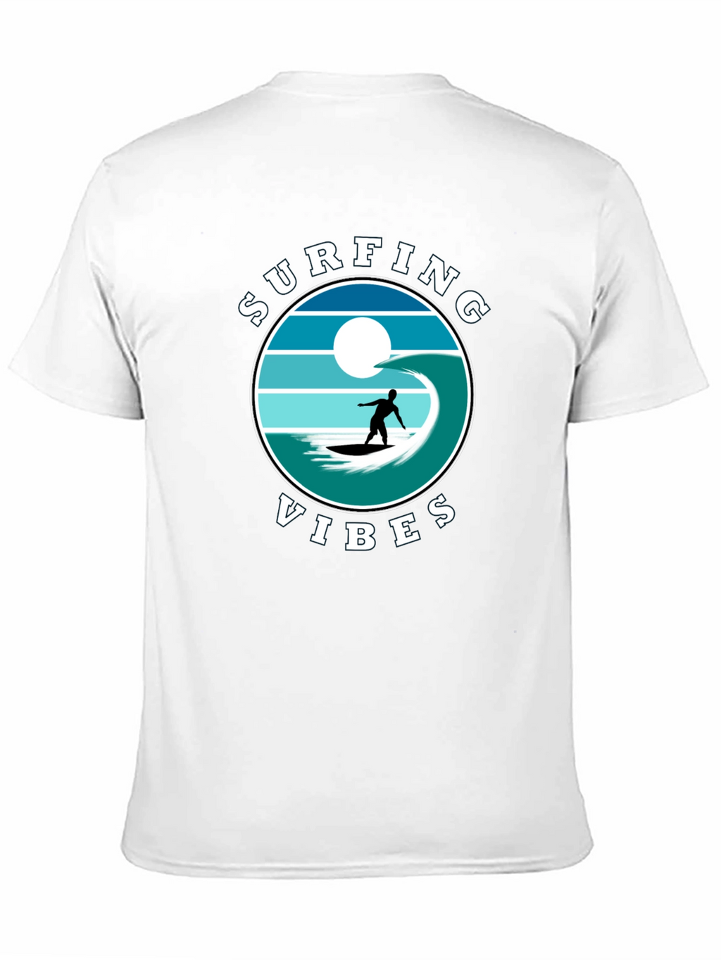 Surfing Vibes Graphic Tee - Beach Lifestyle Shirt