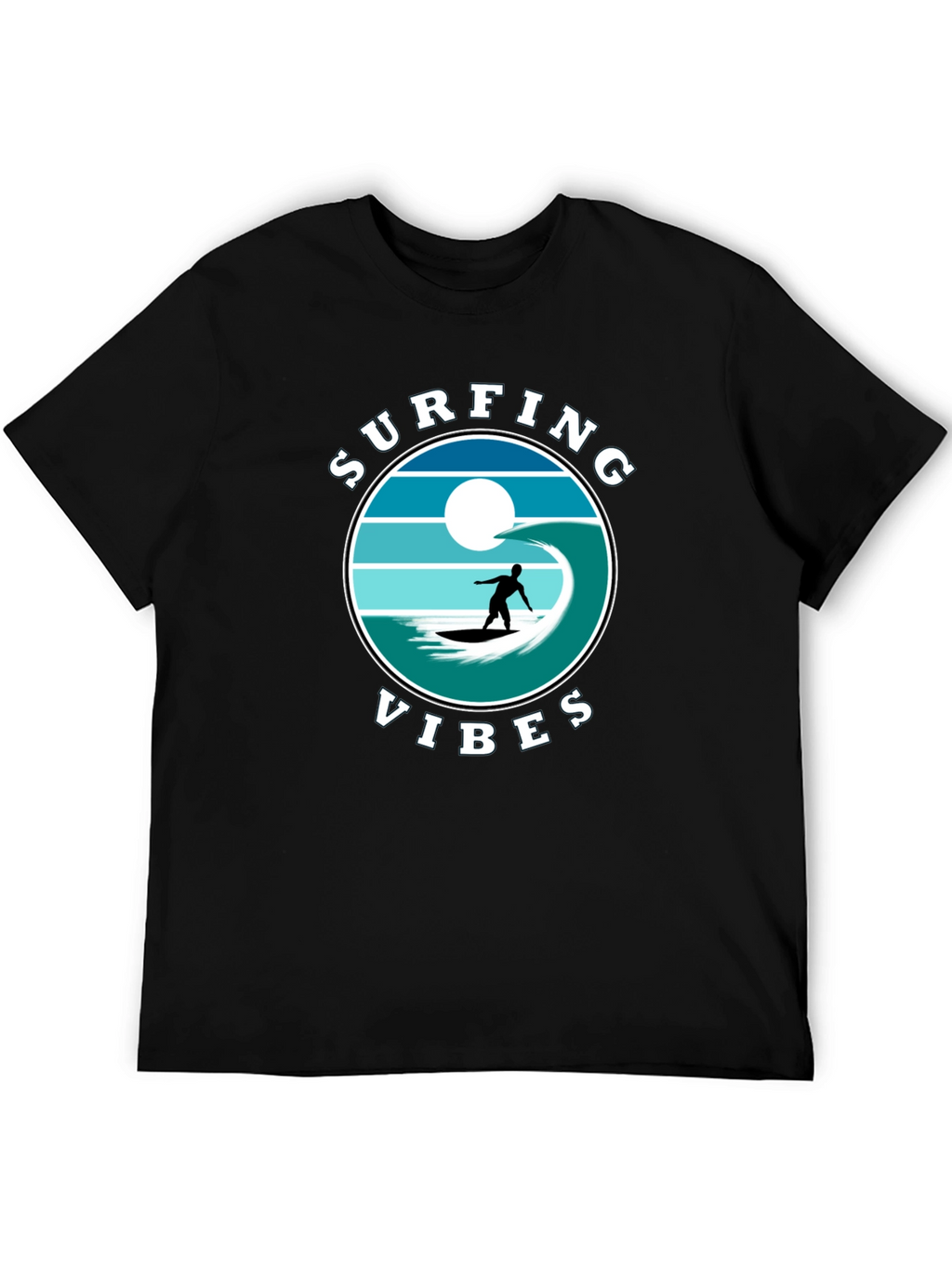 Surfing Vibes Graphic Tee - Beach Lifestyle Shirt