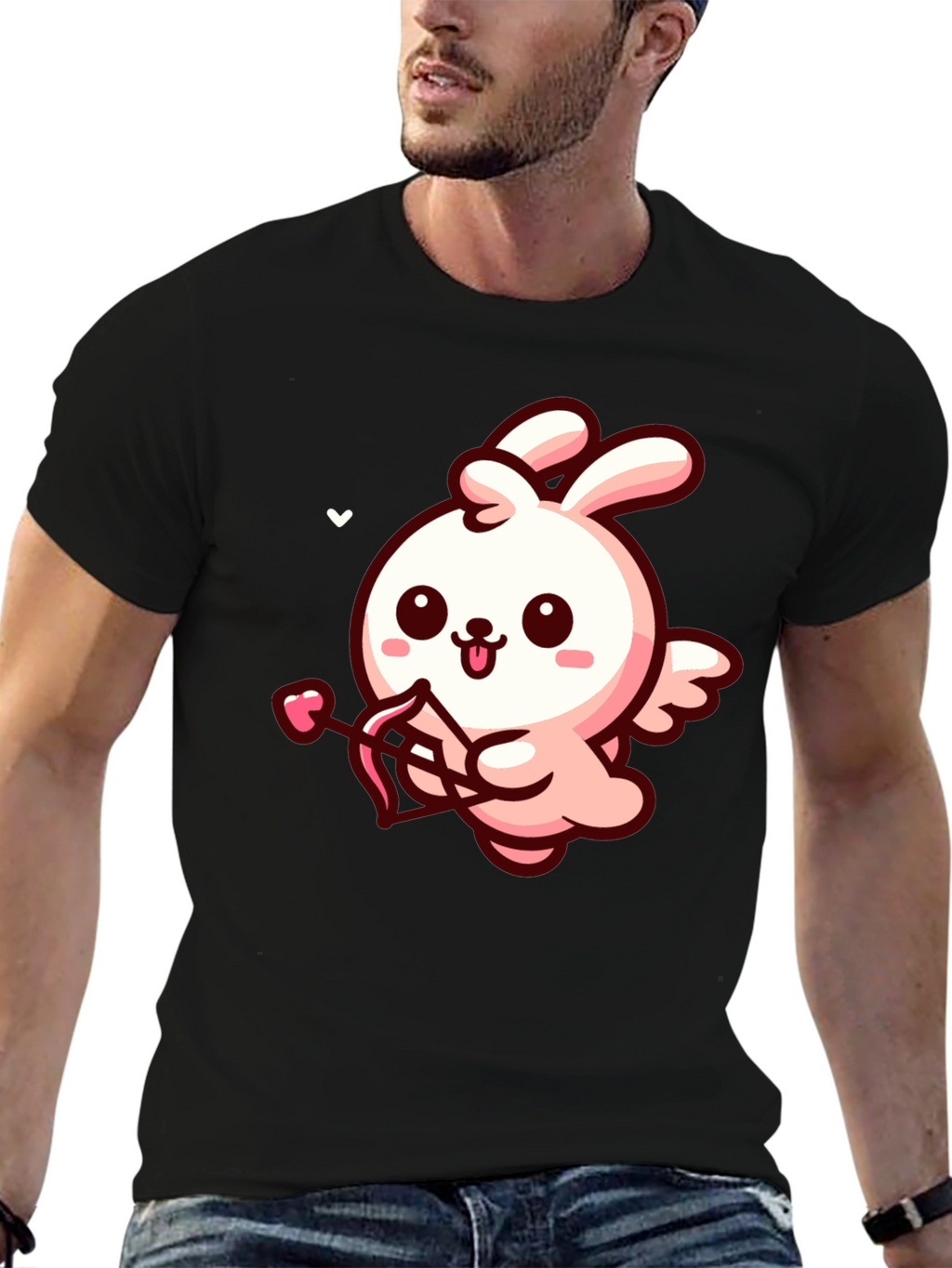 Bunny Cupid Graphic Tee