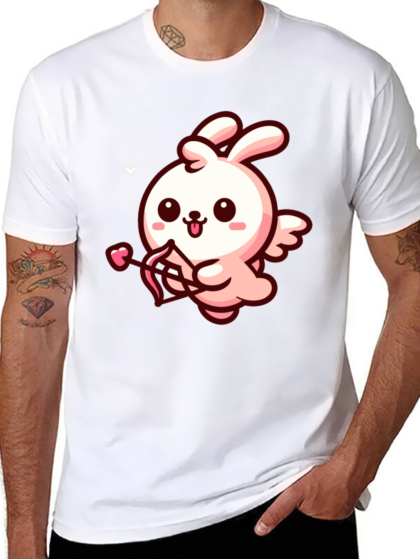 Bunny Cupid Graphic Tee