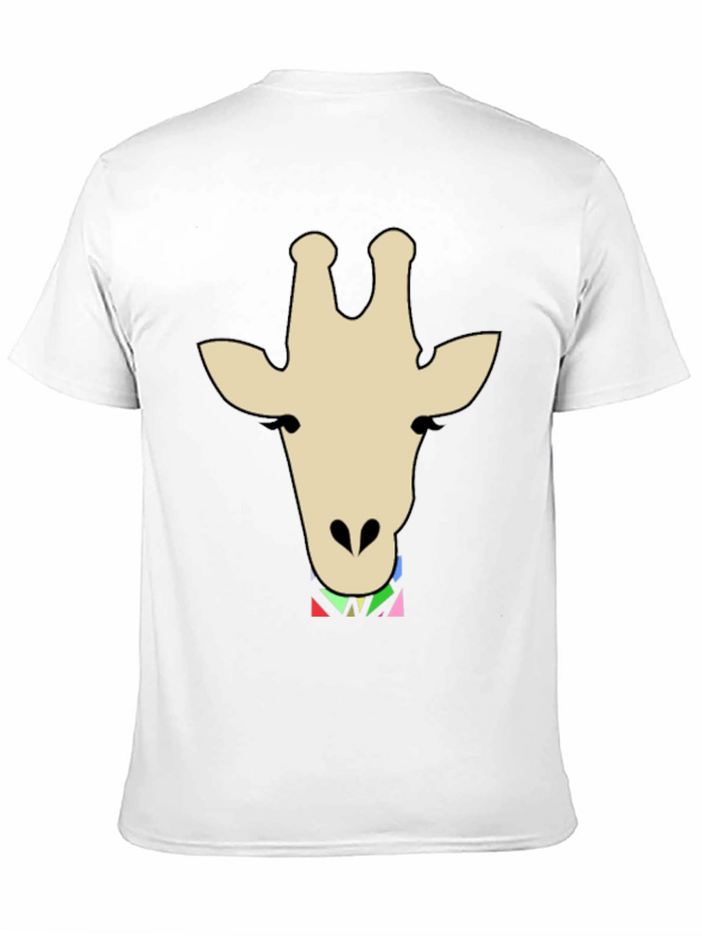 Giraffe Head Graphic Print T-Shirt