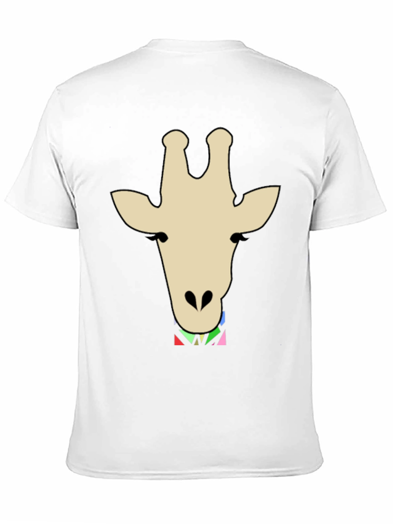 Giraffe Head Graphic Print T-Shirt