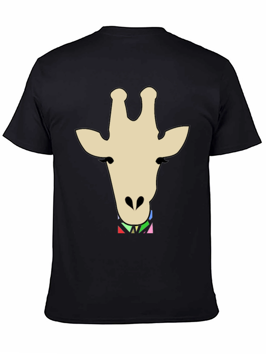 Giraffe Head Graphic Print T-Shirt