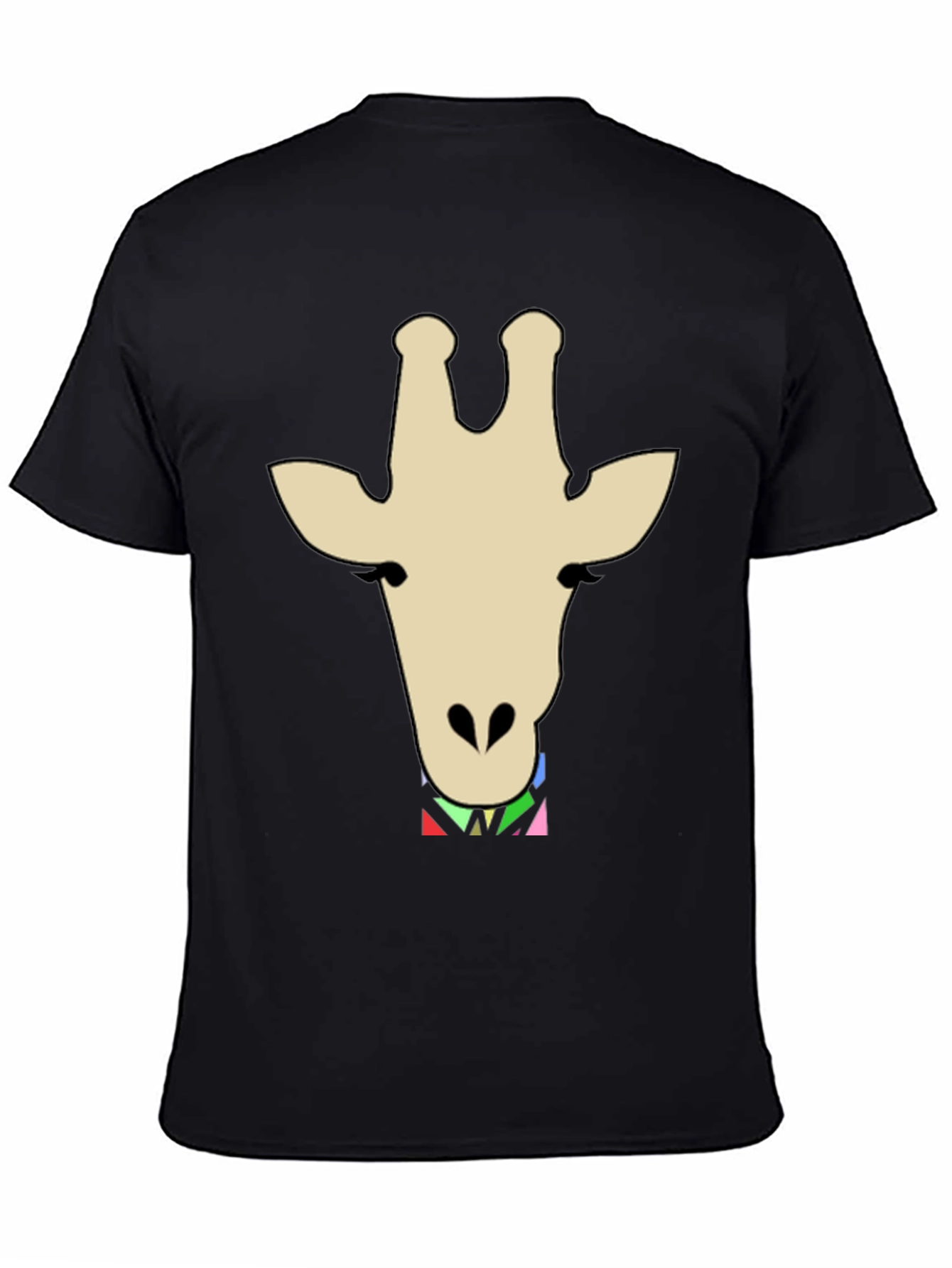 Giraffe Head Graphic Print T-Shirt