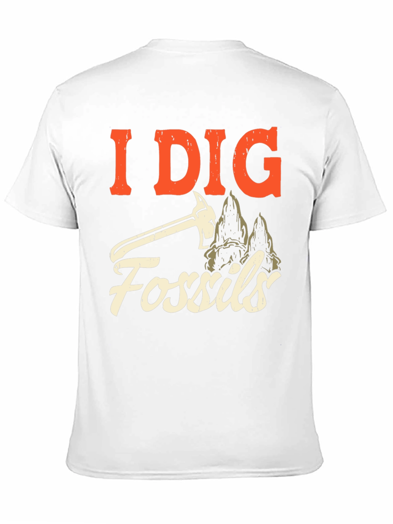I Dig Fossils Graphic T-Shirt - Paleontology Enthusiast Tee