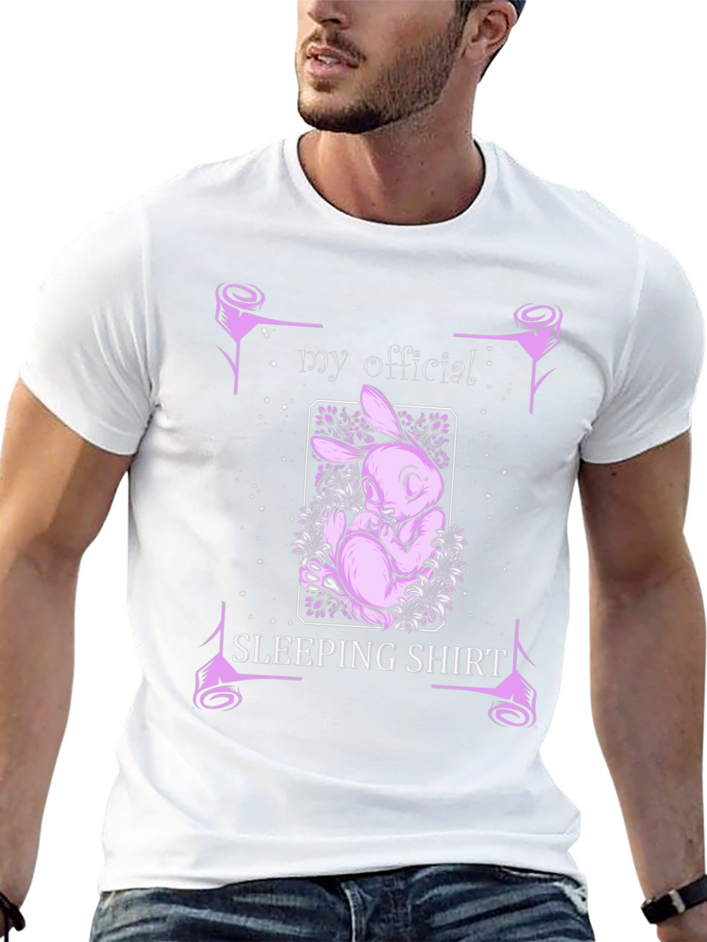 My Official Sleeping Shirt - Bunny Graphic Tee