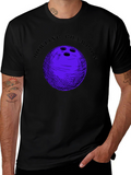 Bowling Champion Graphic T-Shirt - Black