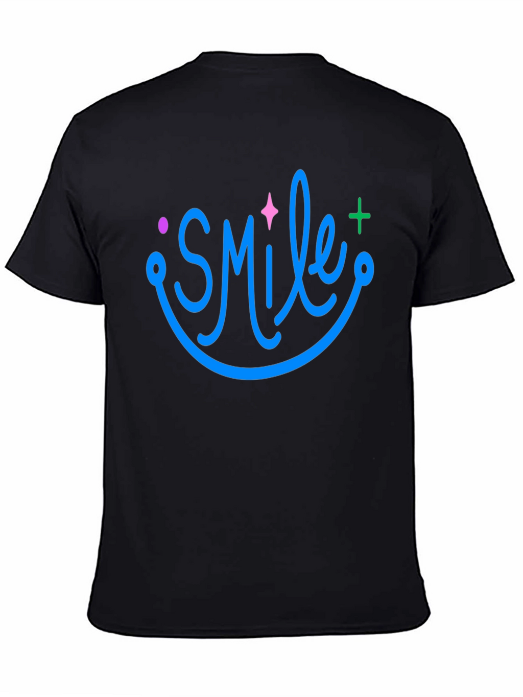 Smile Graphic Black T-Shirt